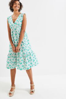 Robe volantée femme