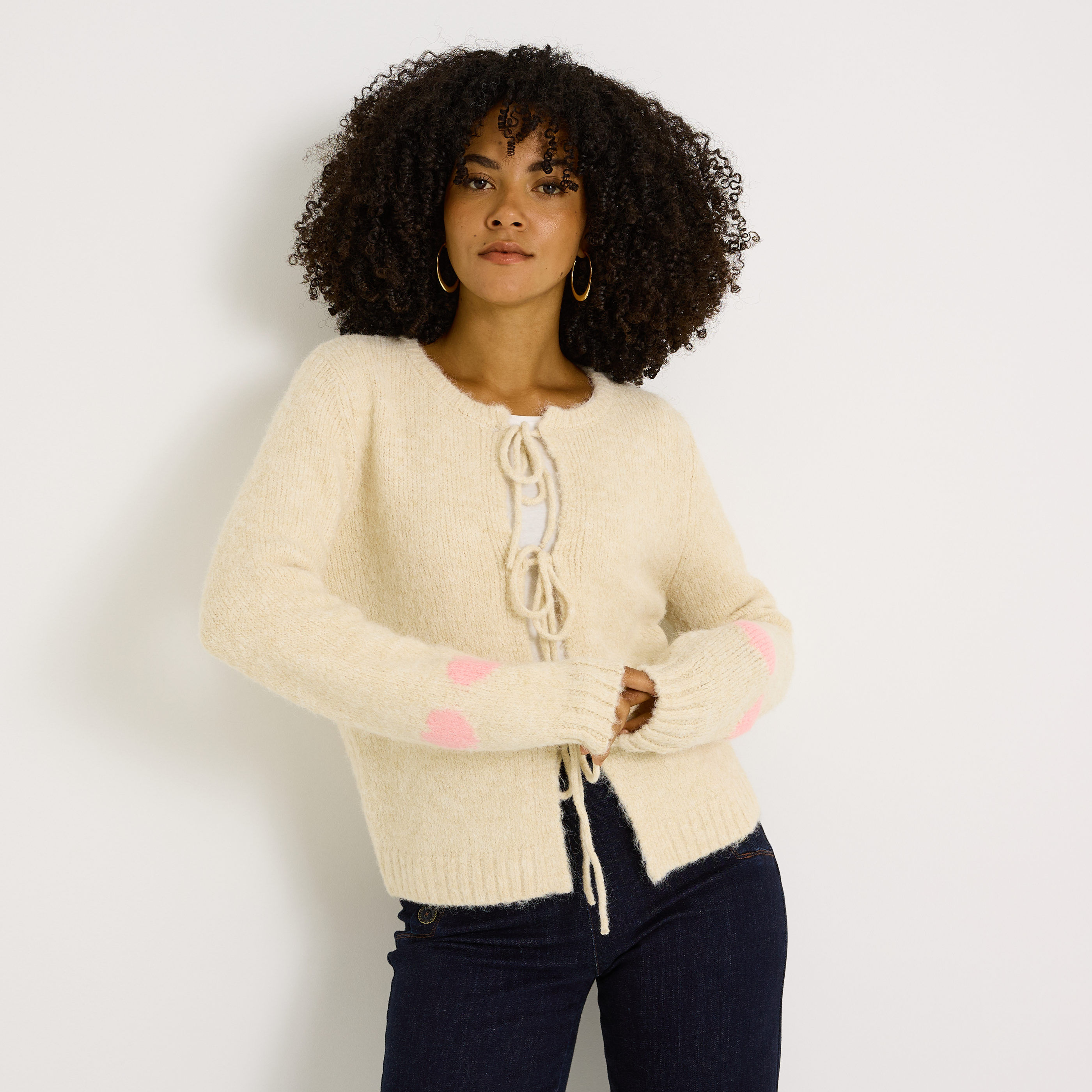 Gilet &agrave; nouer femme