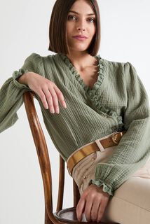 Chemise en gaze de coton femme
