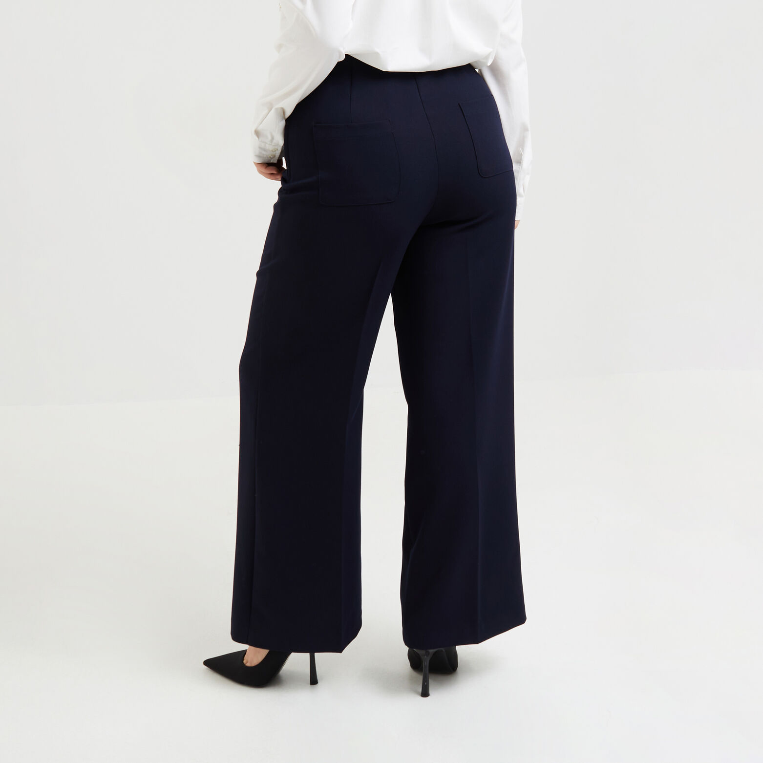 Pantalon pont large femme