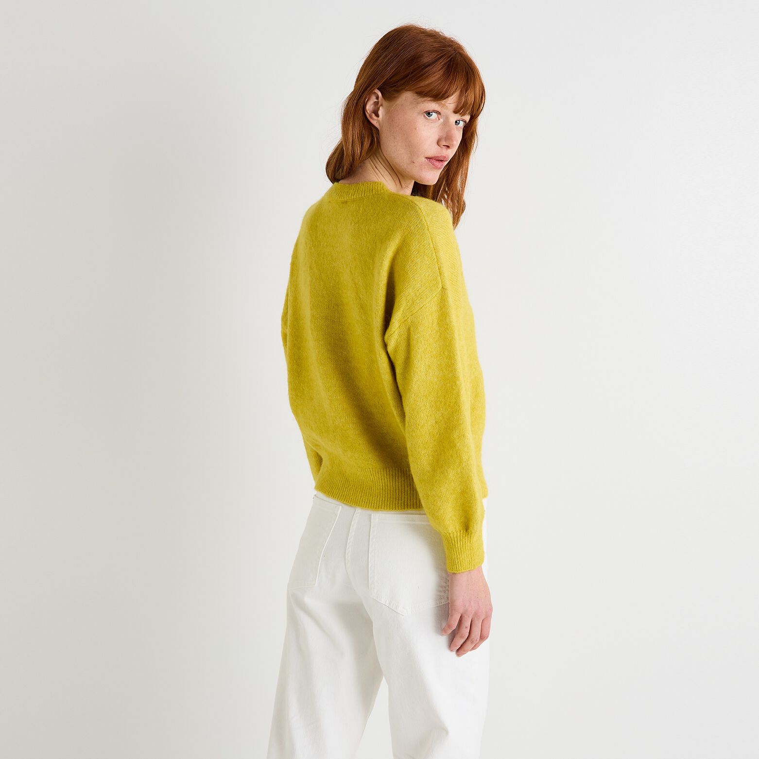 Pull col rond femme