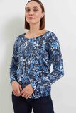 Pull imprimé 2 en 1 femme