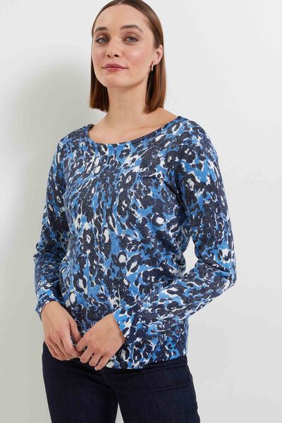 Pull imprimé 2 en 1 femme