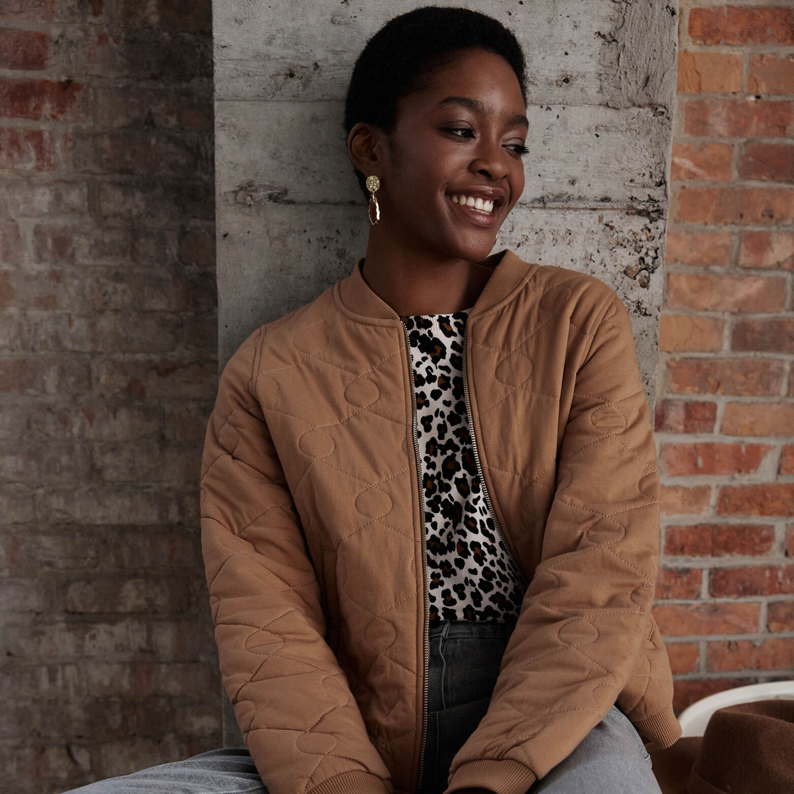 Bomber matelassé femme