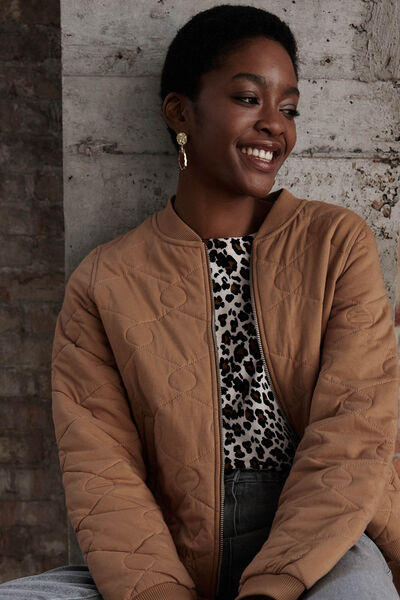 Bomber matelassé femme