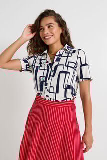 Chemise fluide en maille femme