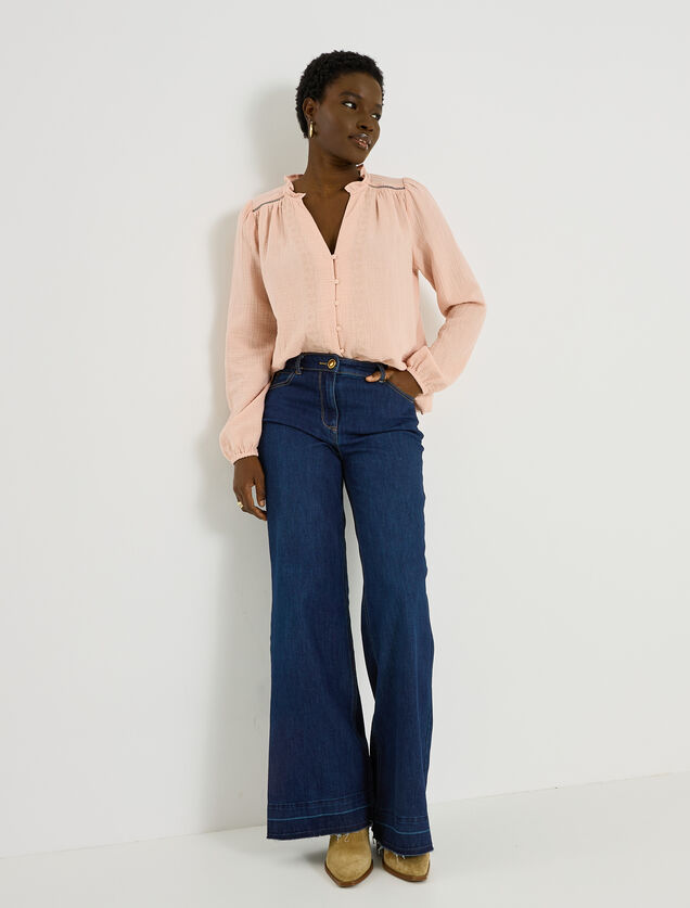 Chemise en gaze de coton femme