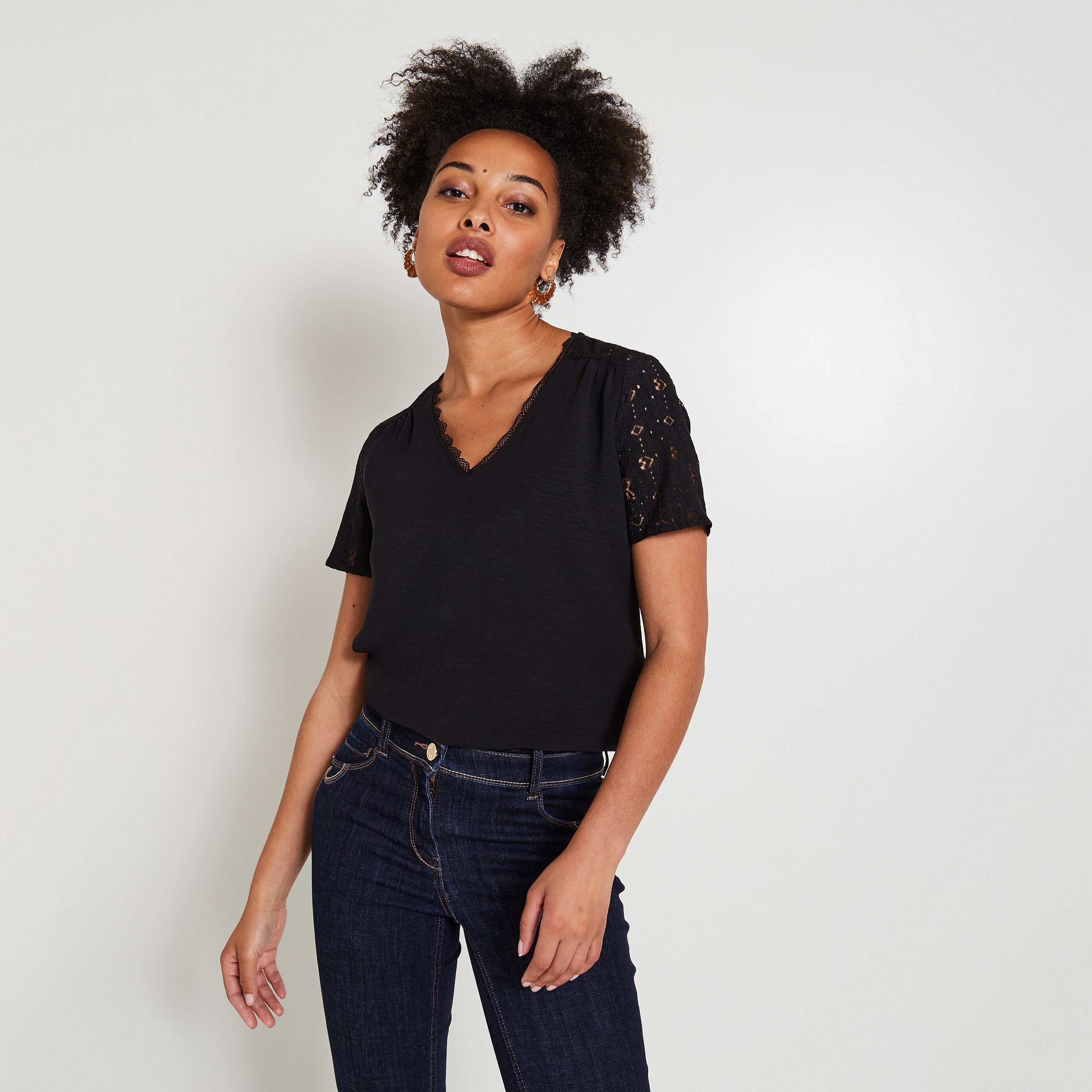 Blouse broderie femme