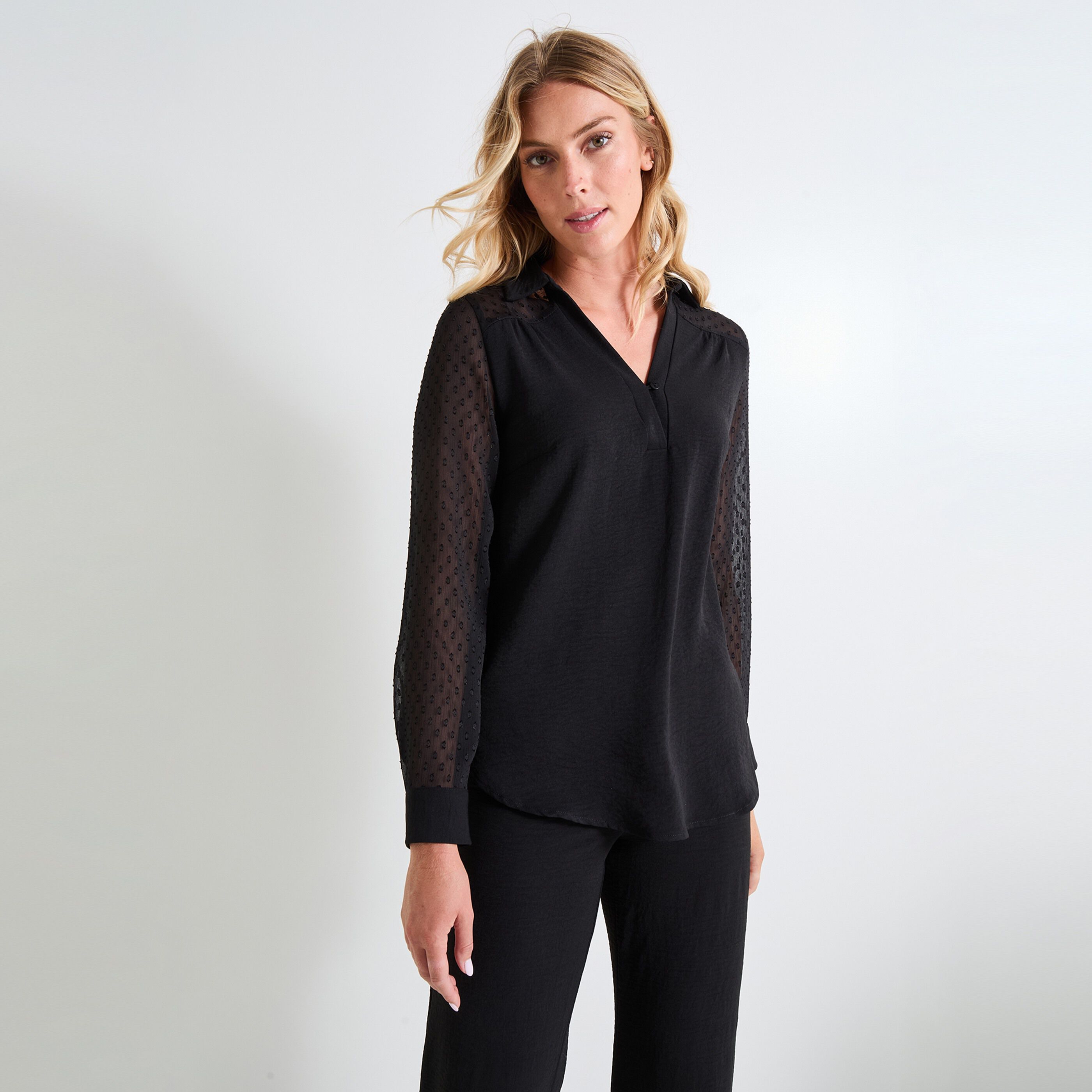 Liquette col V femme