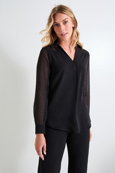 Liquette col V femme