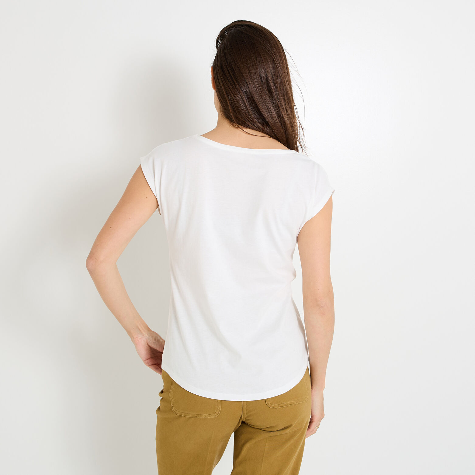 T-shirt col rond femme