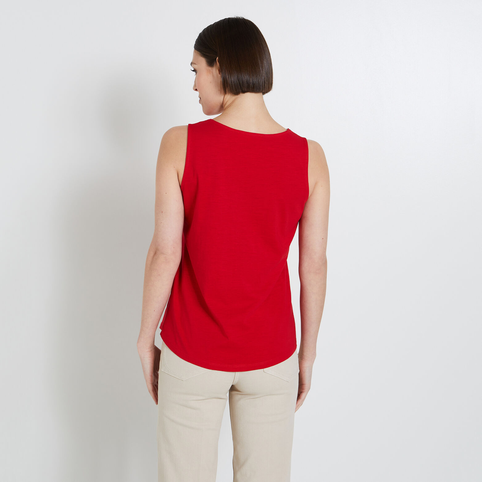 Débardeur col V femme