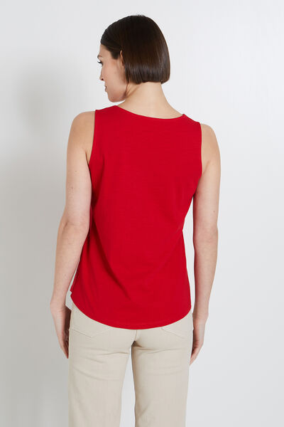 Débardeur col V femme