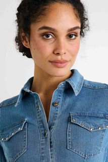 Robe en denim femme