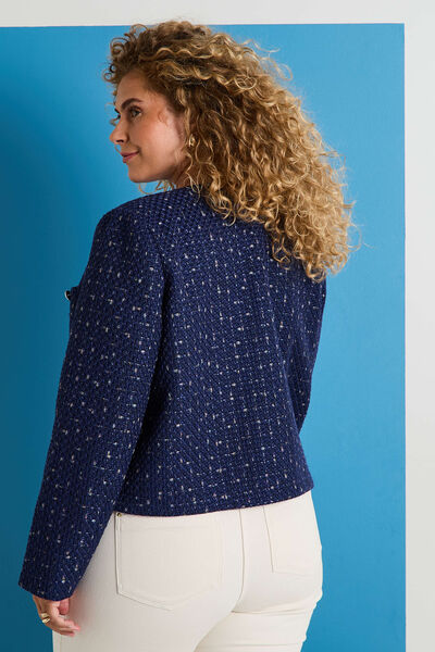 Veste courte en tweed femme