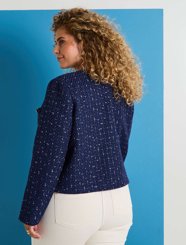 Veste courte en tweed femme