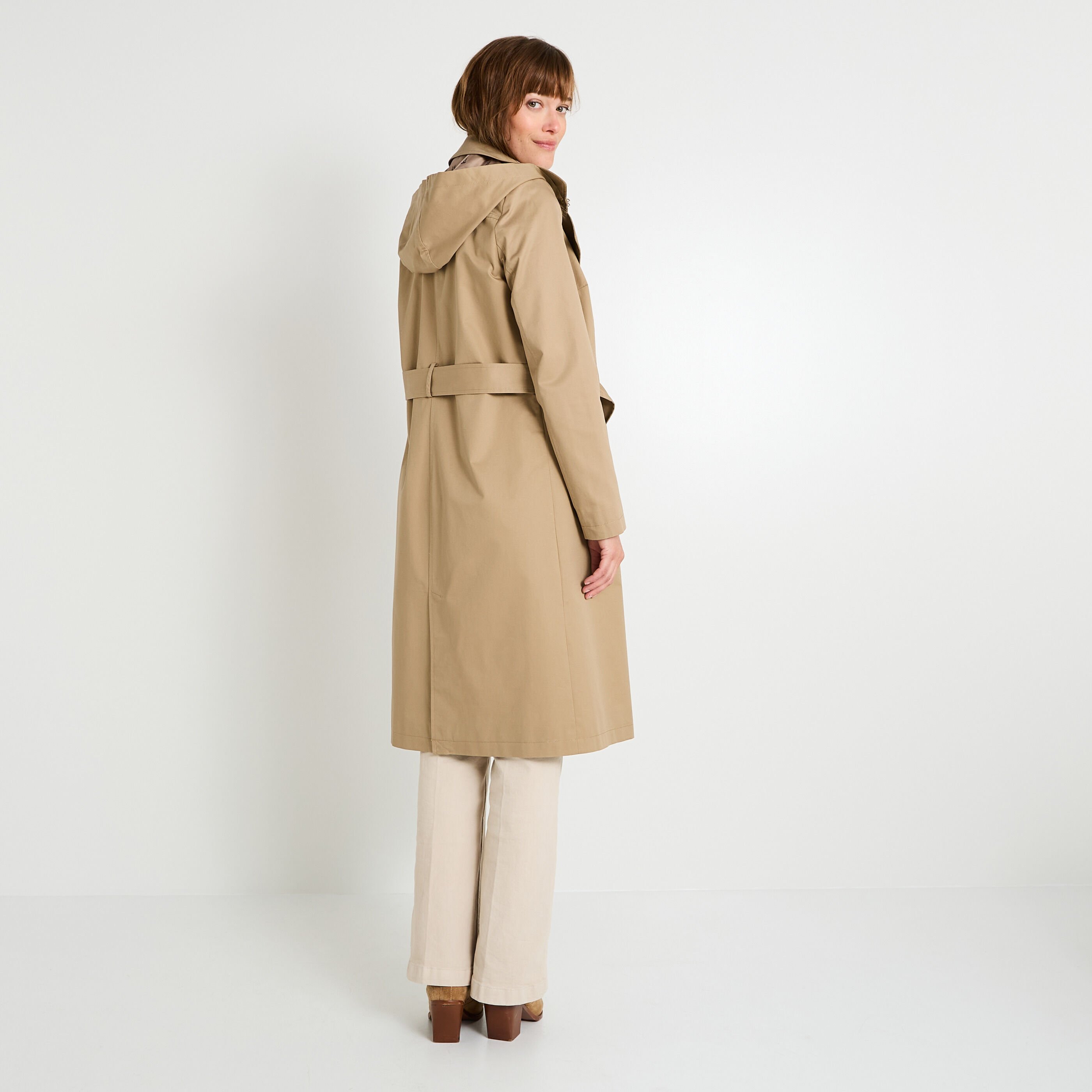 Trench long femme