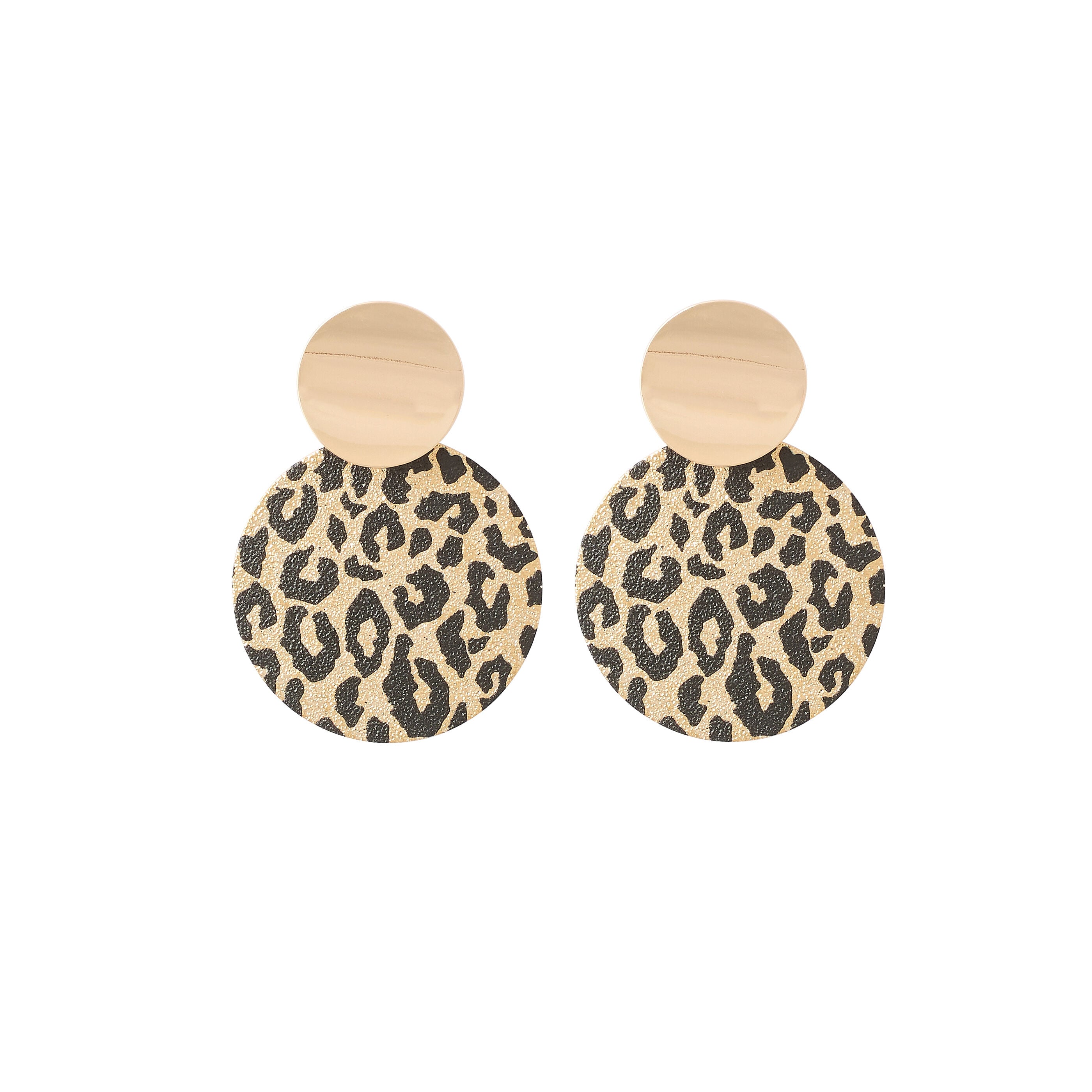 Boucles d'oreilles imprim&eacute; l&eacute;opard