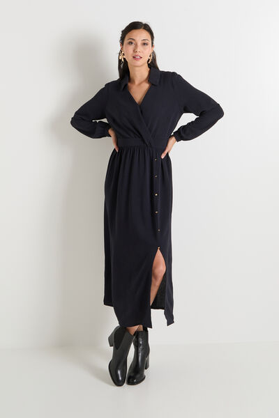 Robe longue évasée femme