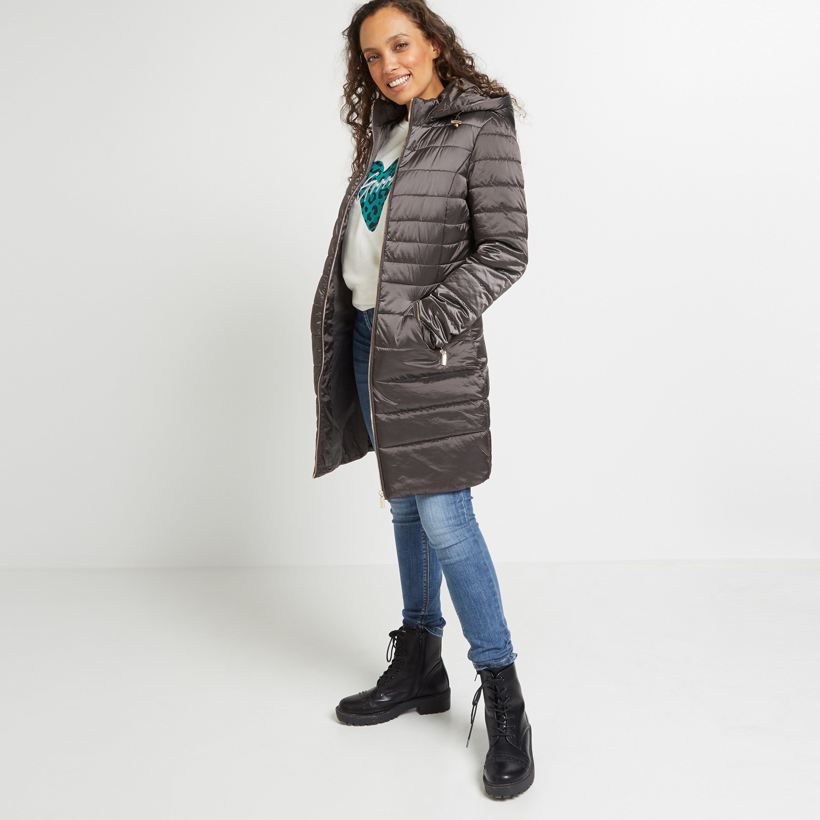 Doudoune fine longue femme top