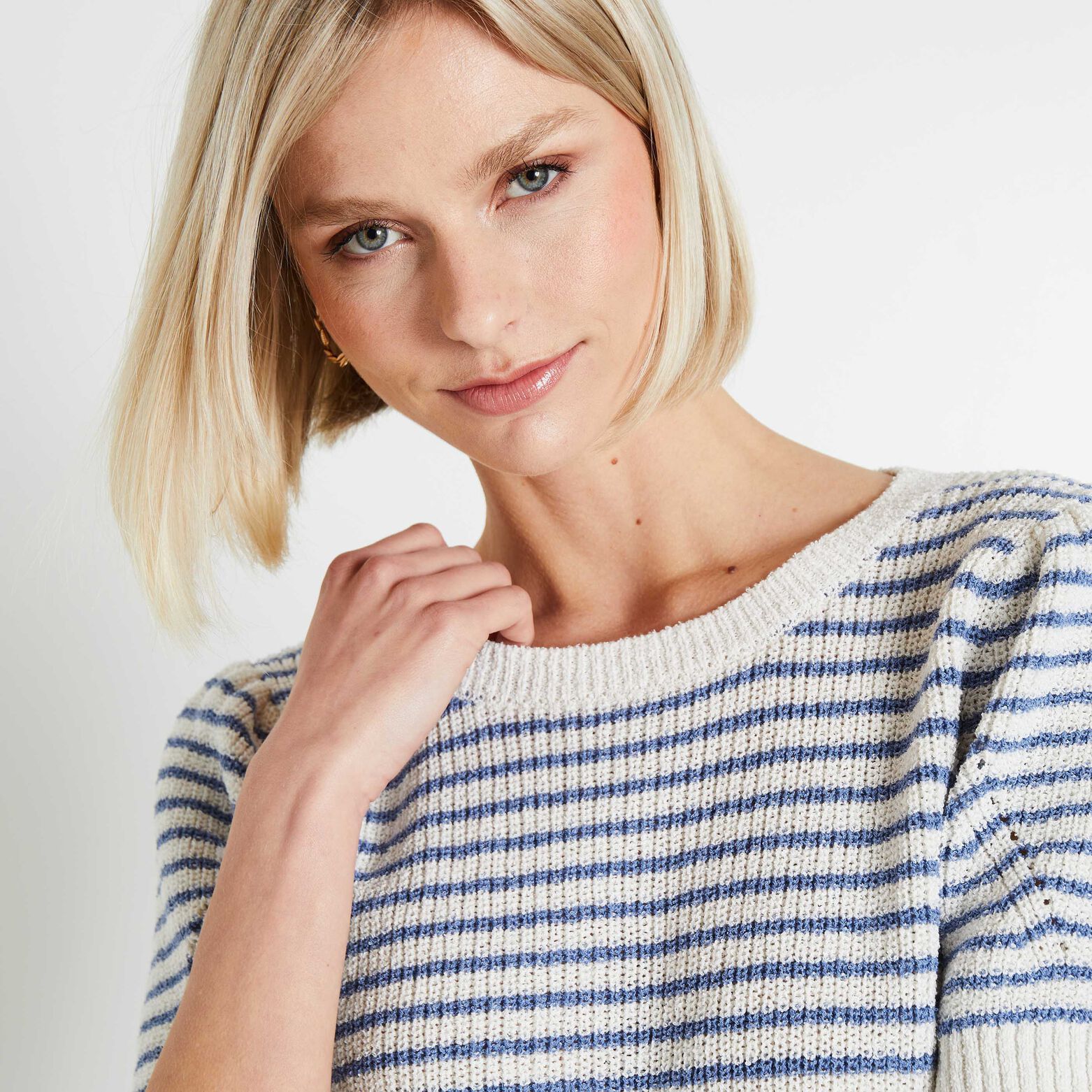 Pull rayé femme