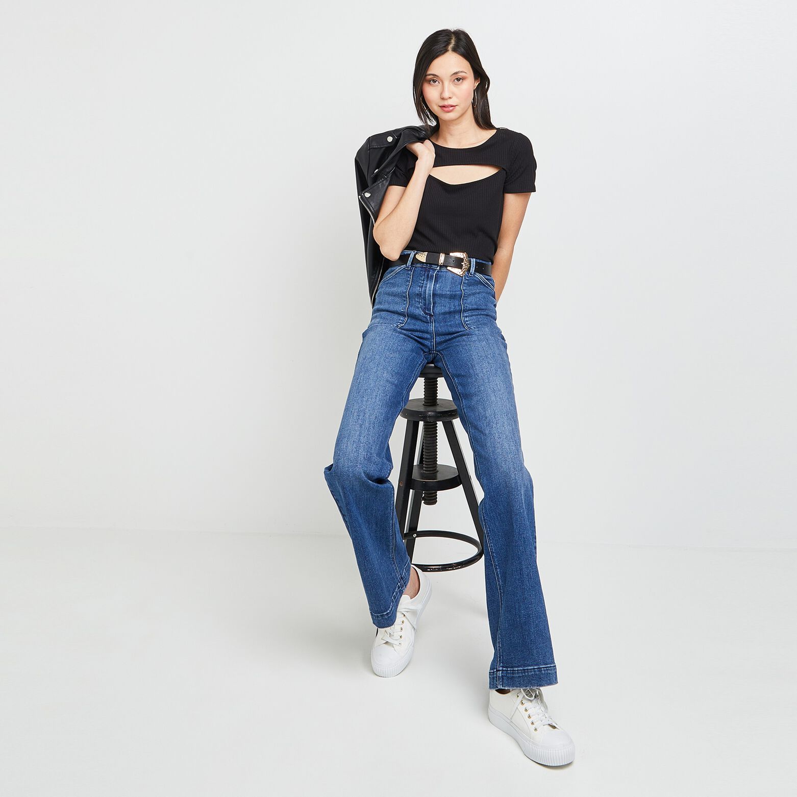 Tshirt cut out femme