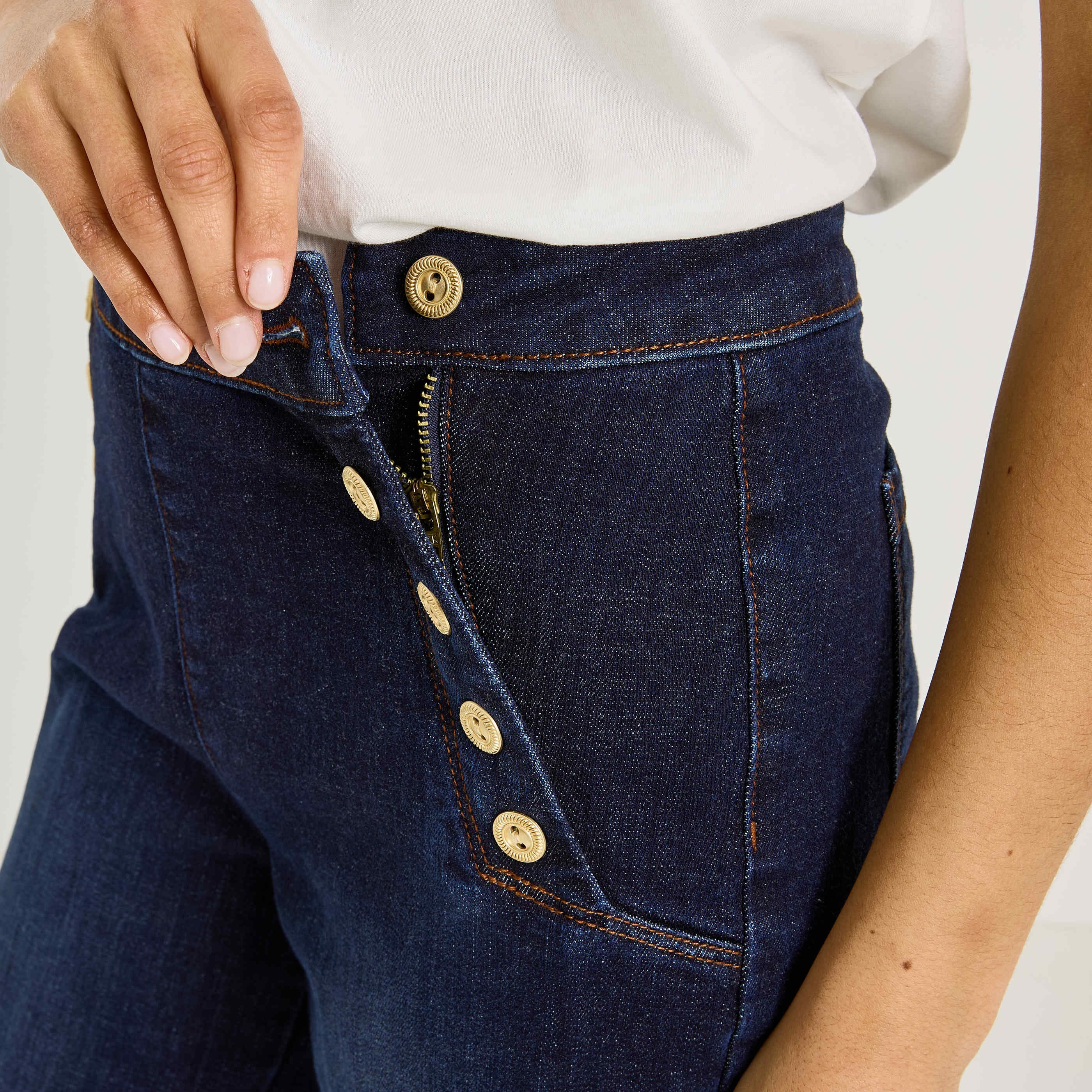 Jean flare pont TPOMPON TALL F02 femme