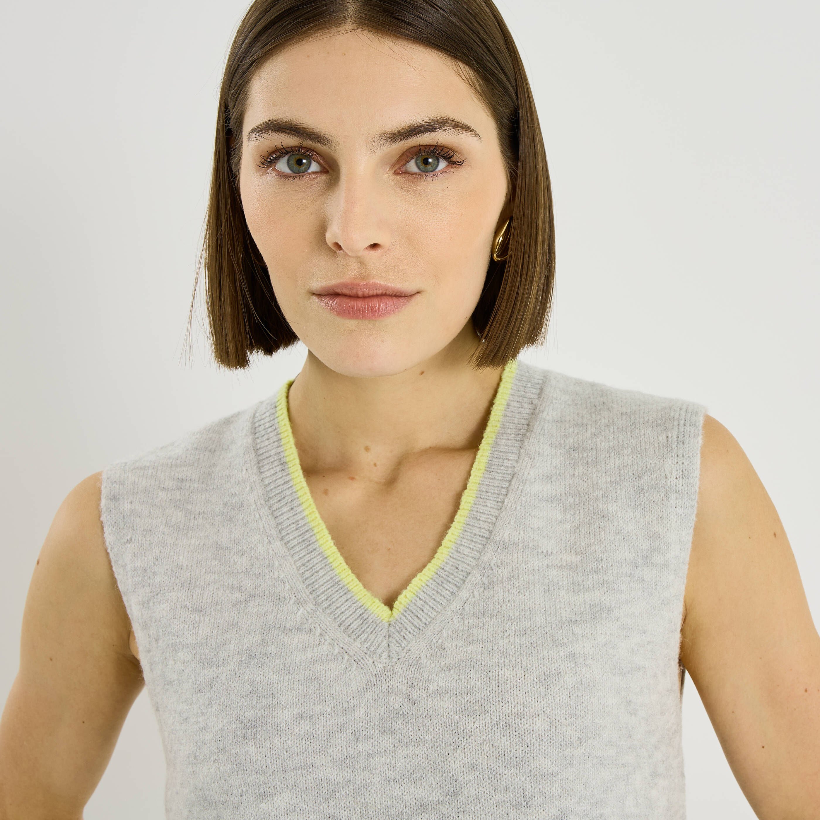 Pull sans manches femme