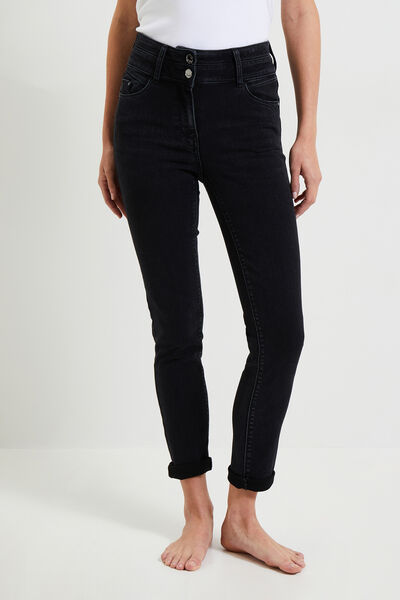 Jean raccourci taille haute HANOI femme