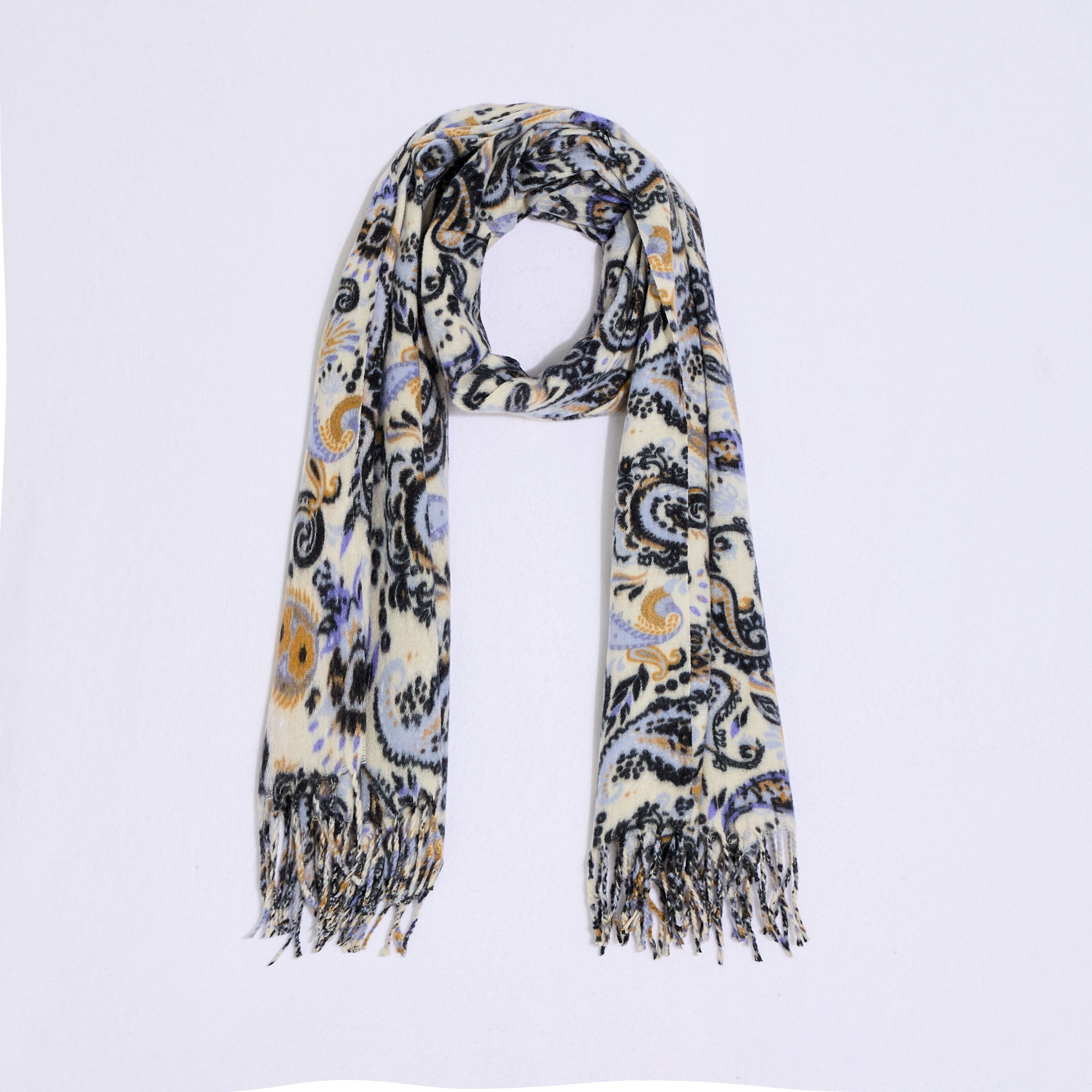 &Eacute;charpe chaude motif cachemire femme