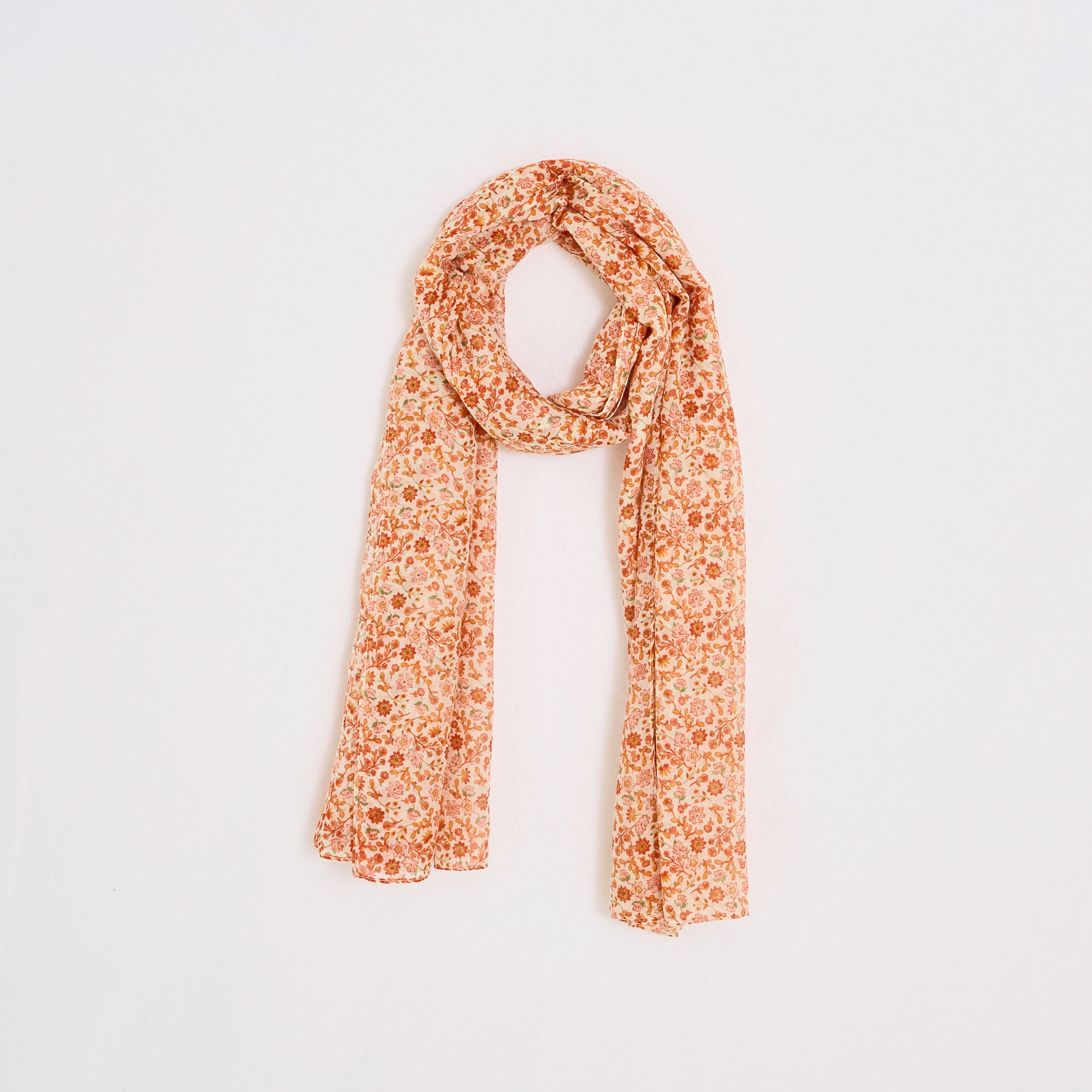 Etole longue imprim&eacute; fleuri femme