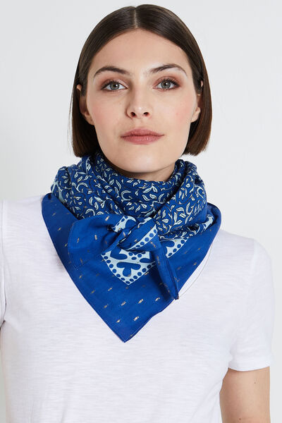 Foulard carré imprimé femme