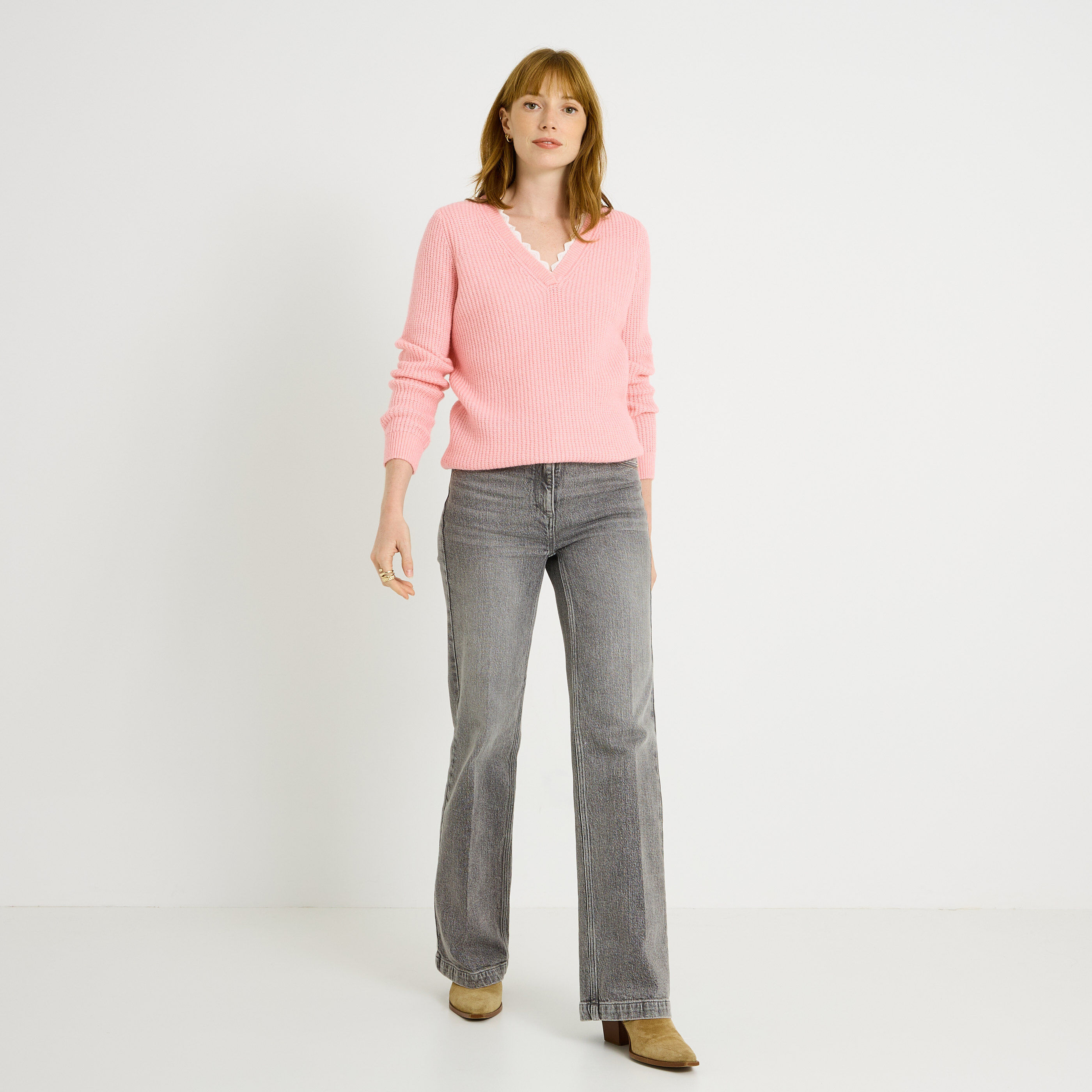 Pull c&ocirc;te anglaise femme