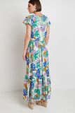 Robe longue imprimée femme