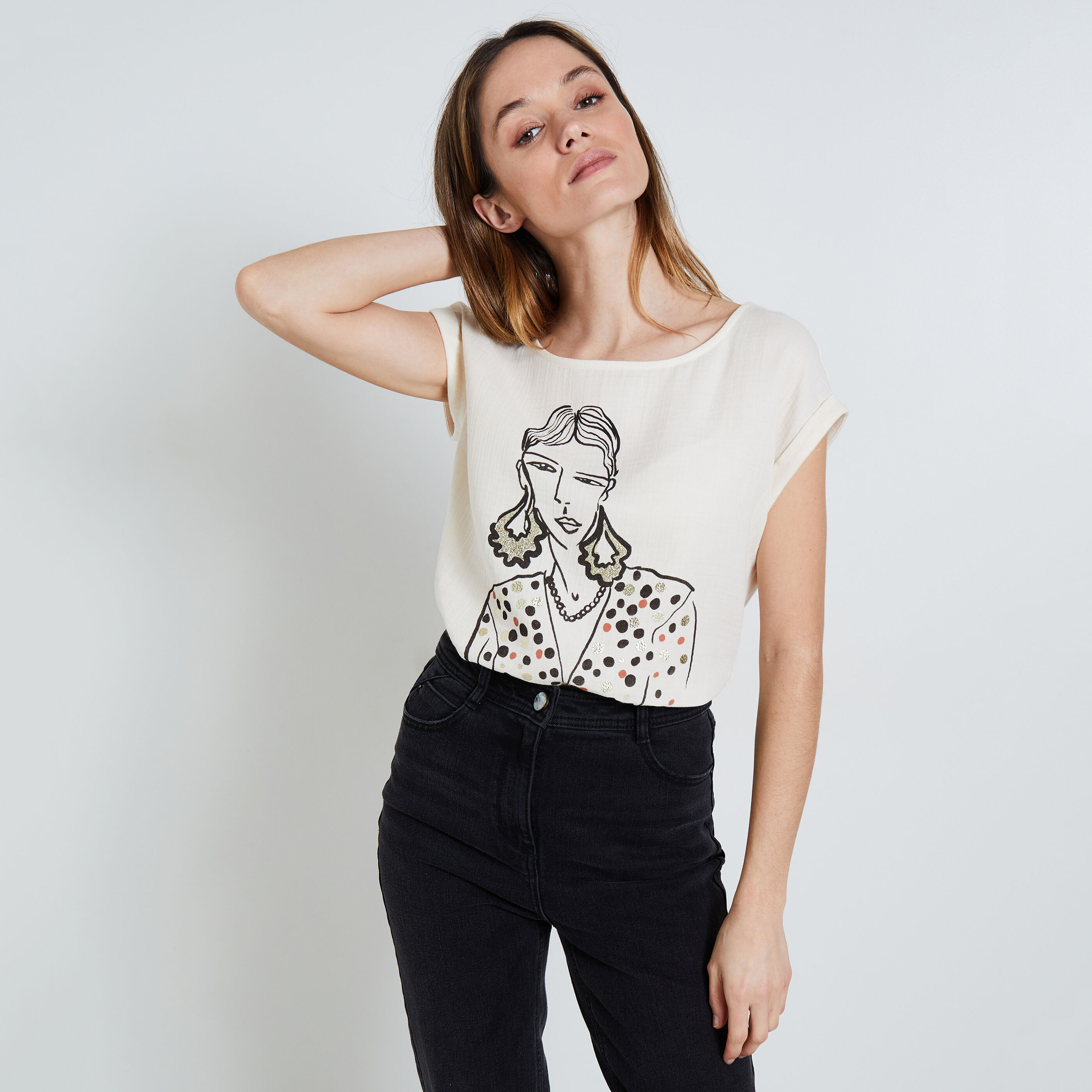 Tshirt manches courtes femme