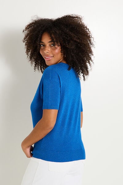 Pull manches courtes femme