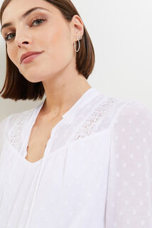 Blouse plumetis femme