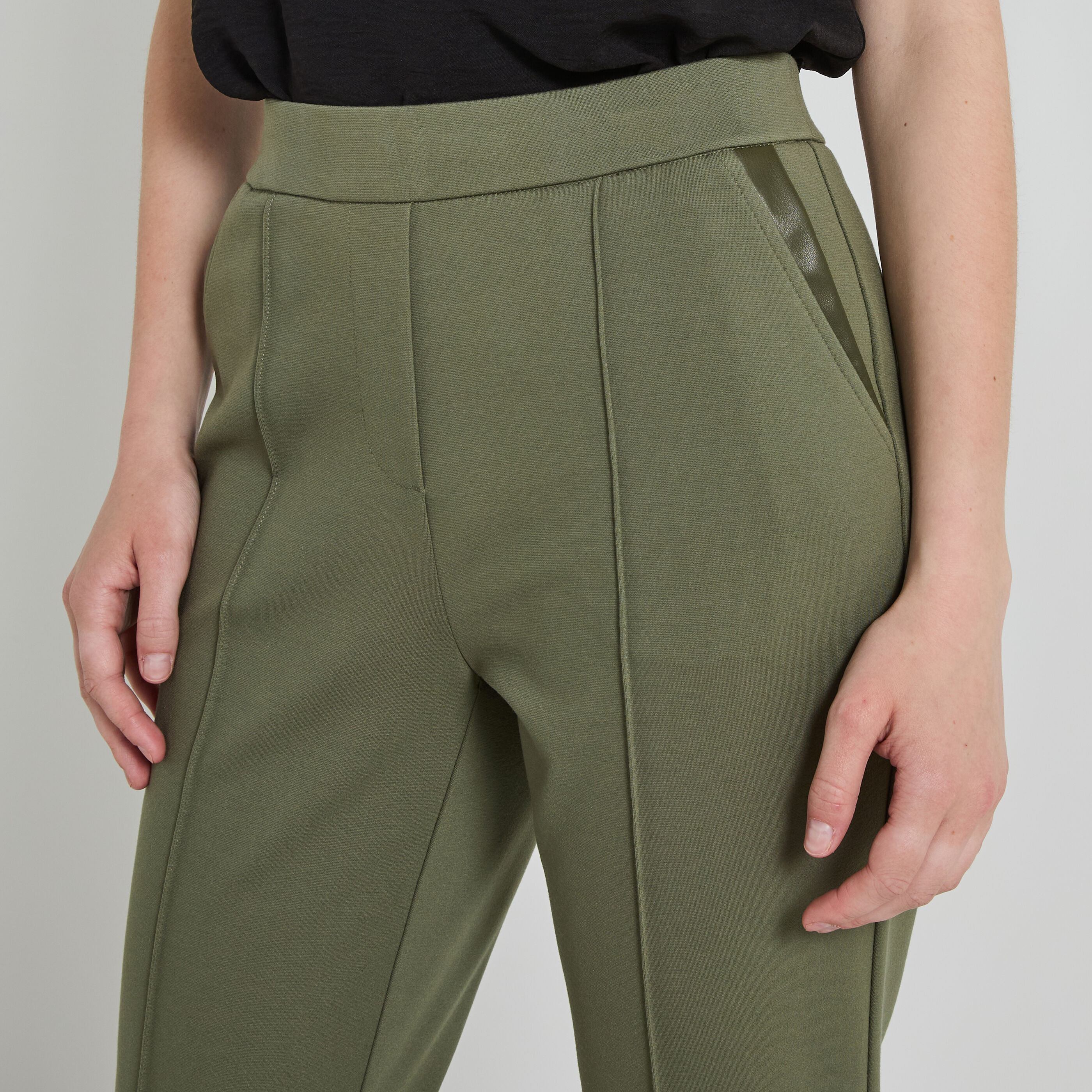 Pantalon cigarette stretch femme