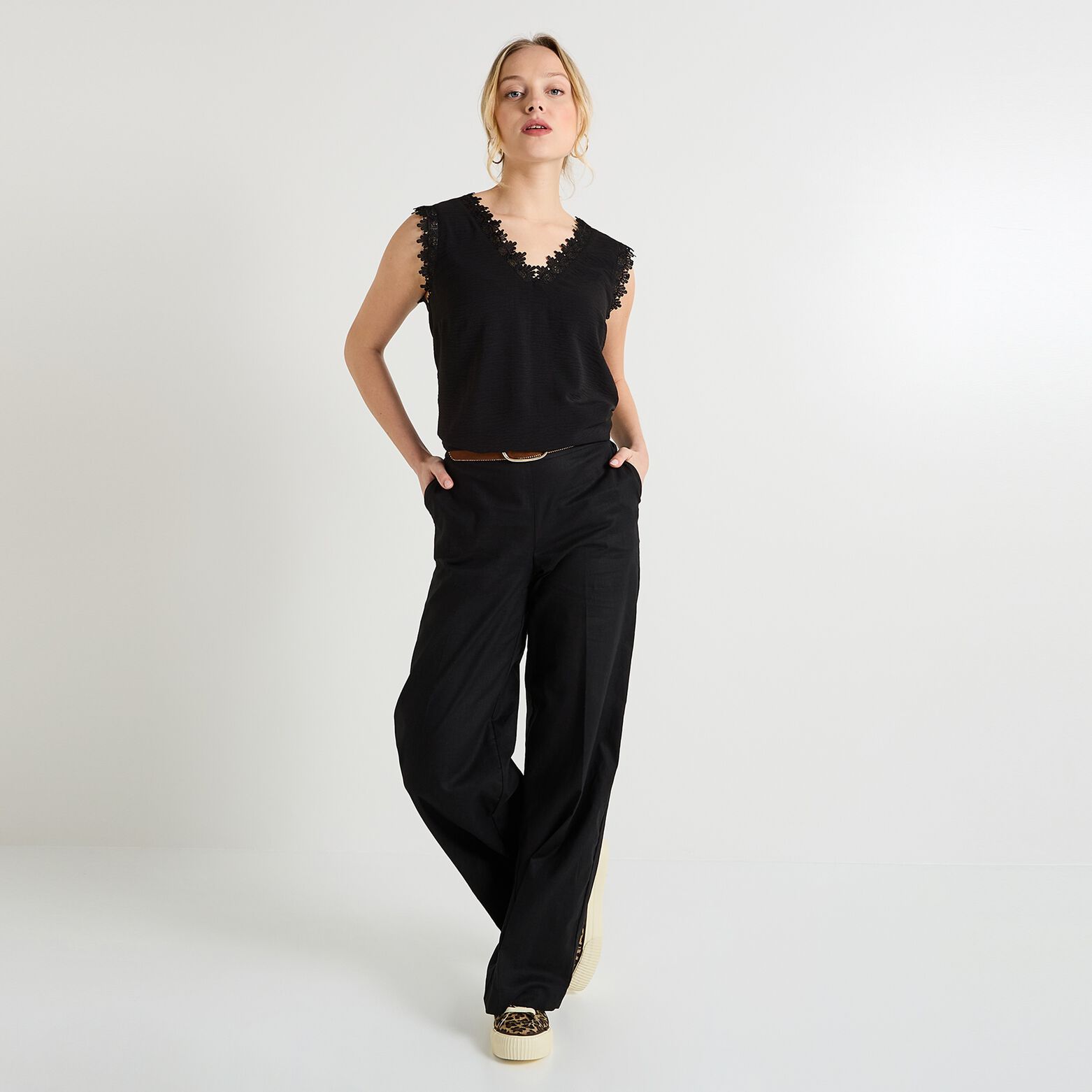 Blouse sans manches femme