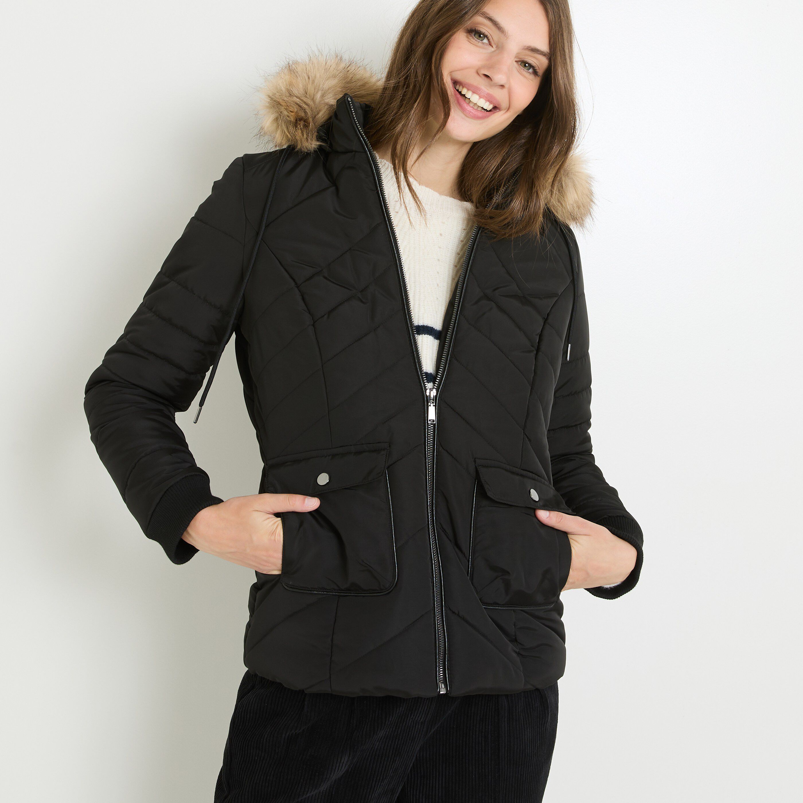 Doudoune femme NOIR Graindemalice