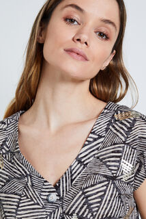 Tshirt col V femme