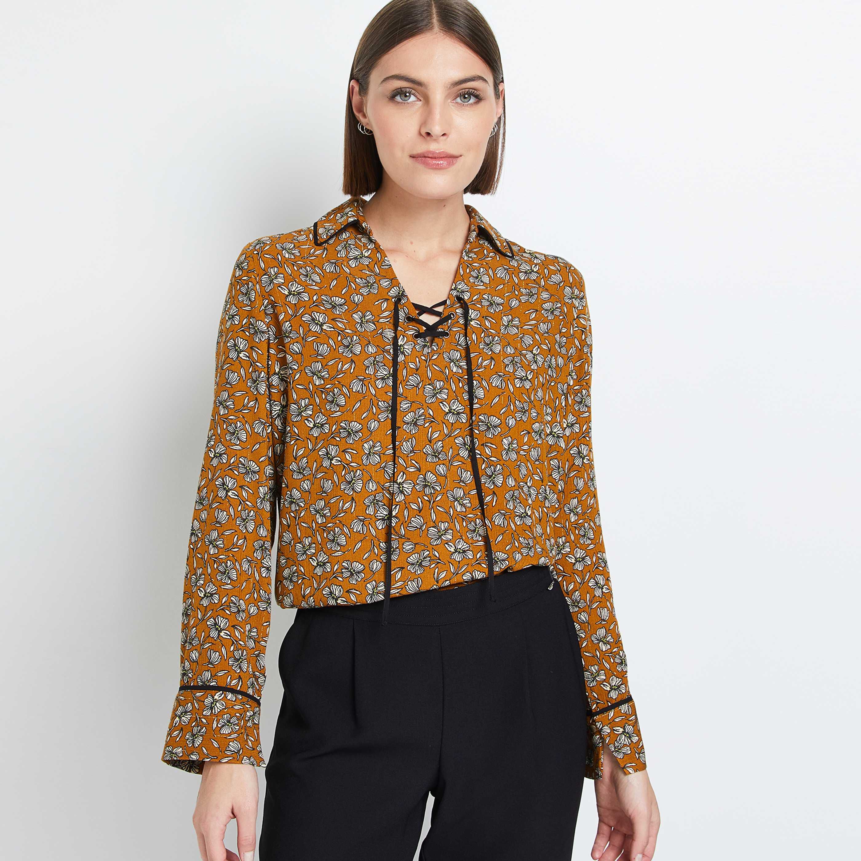 Blouse imprim fleuri femme Graindemalice