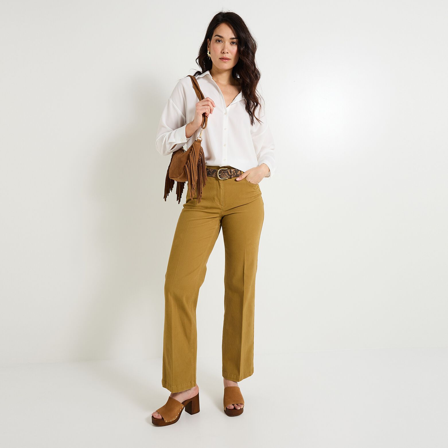 Chemise unie femme