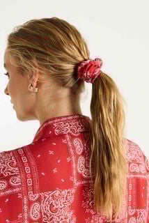 Chemise oversize avec chouchou femme