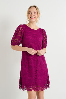 Robe col rond femme