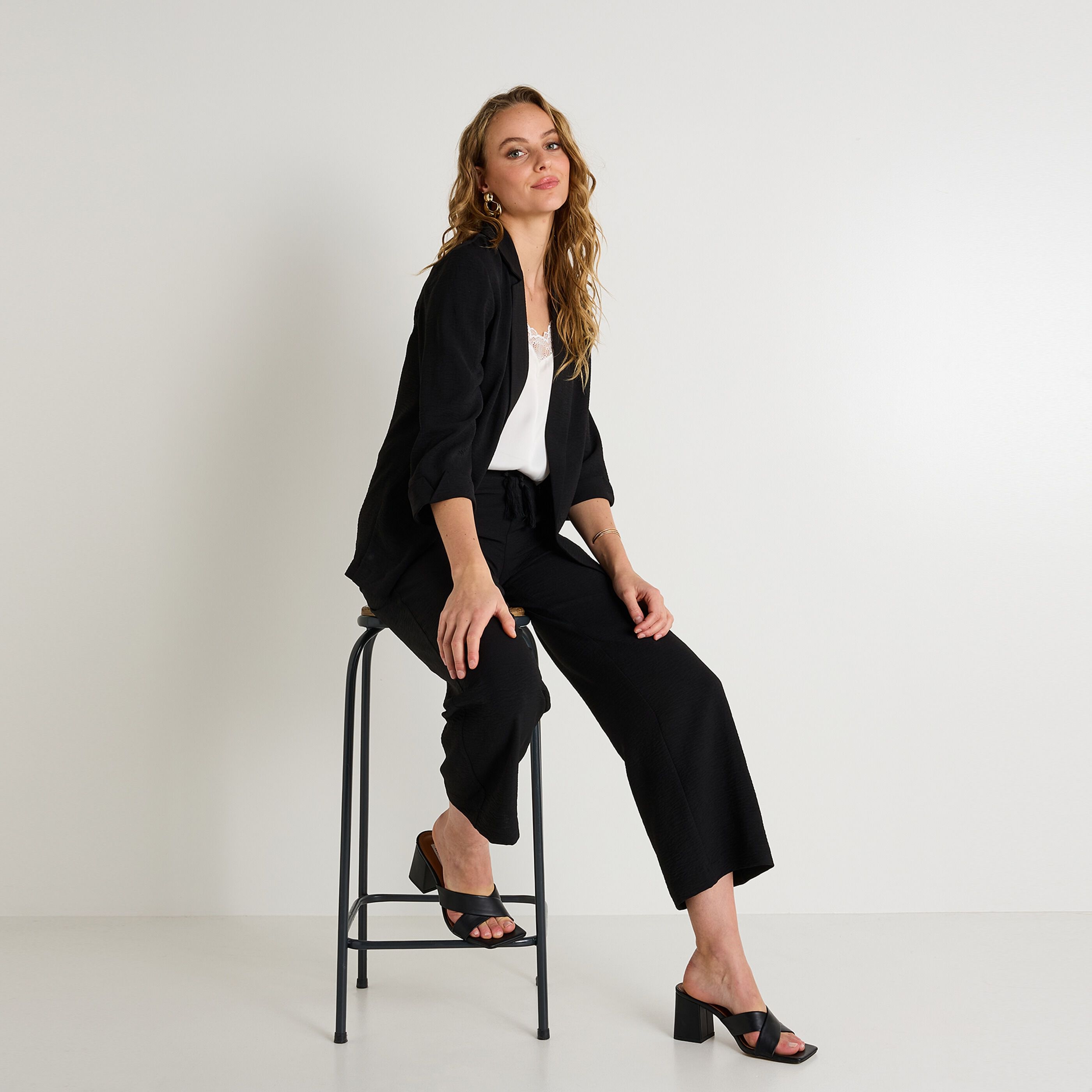 Veste blazer fluide femme