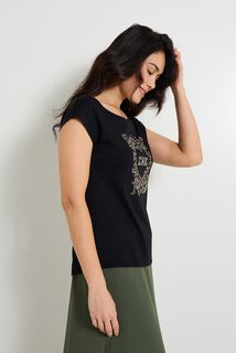 T-shirt col rond femme