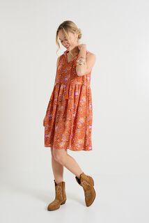 Robe courte imprimée femme