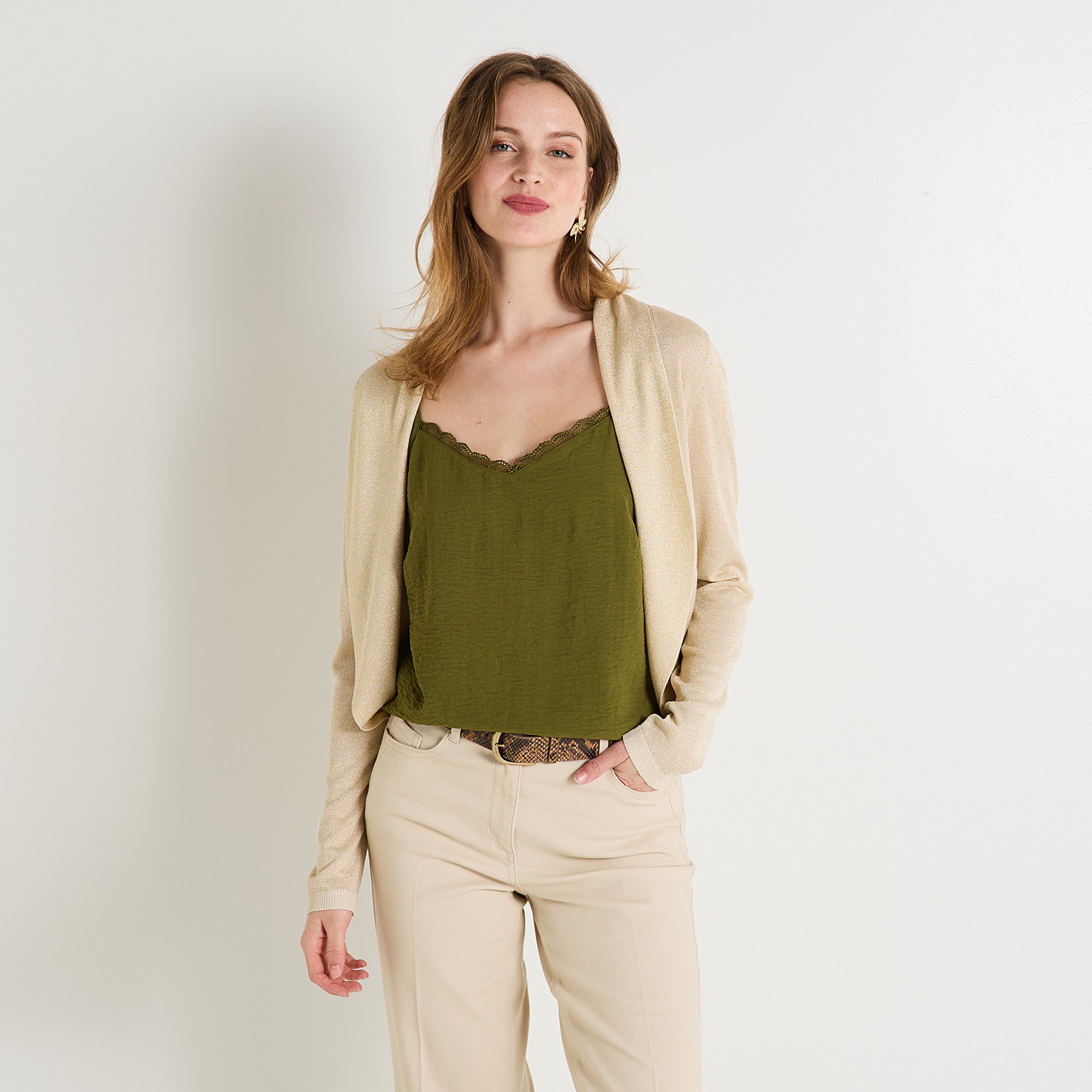 Gilet manches longues femme