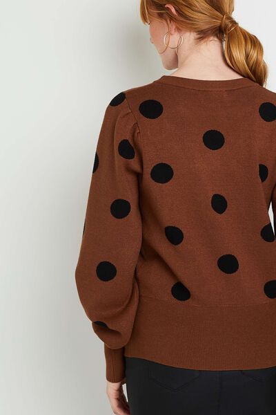 Pull à pois femme